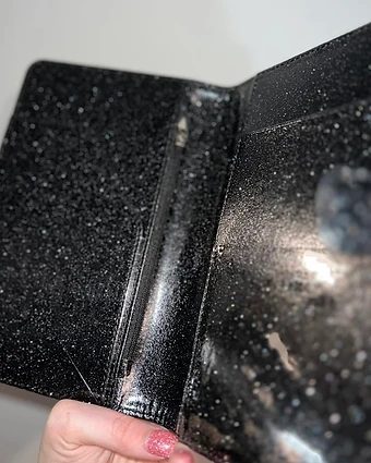 Black Glitter Server Book — Interior
