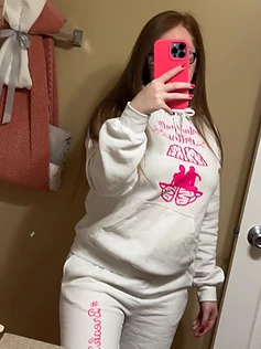 Founder wearing a Mental Health Matters piece