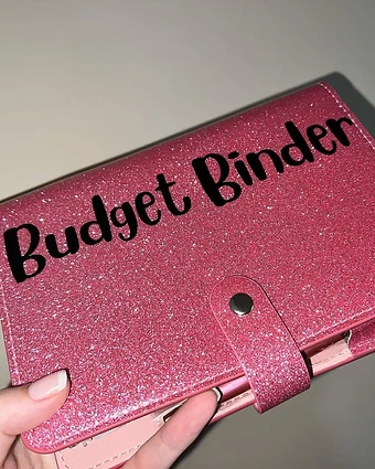 Glitter Budget Binders — Pink & Purple Pair