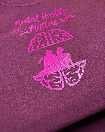 Maroon Mental Health Matters Short Sleeve T-Shirt (Toddler)