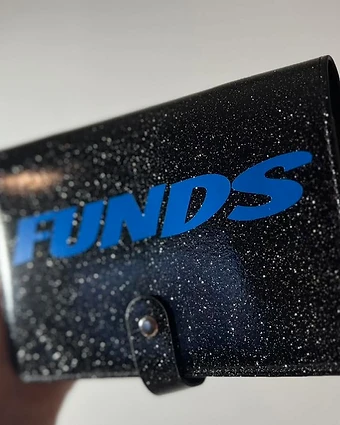 Black Glitter Budget Binder — 'FUNDS'