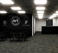 AVT reception and branding wall