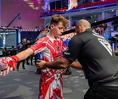 AVT youth being prepped by cornermen