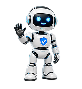 OBIE, the Onboard Analytics virtual crash assistant robot, waving