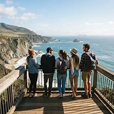 Happy travellers