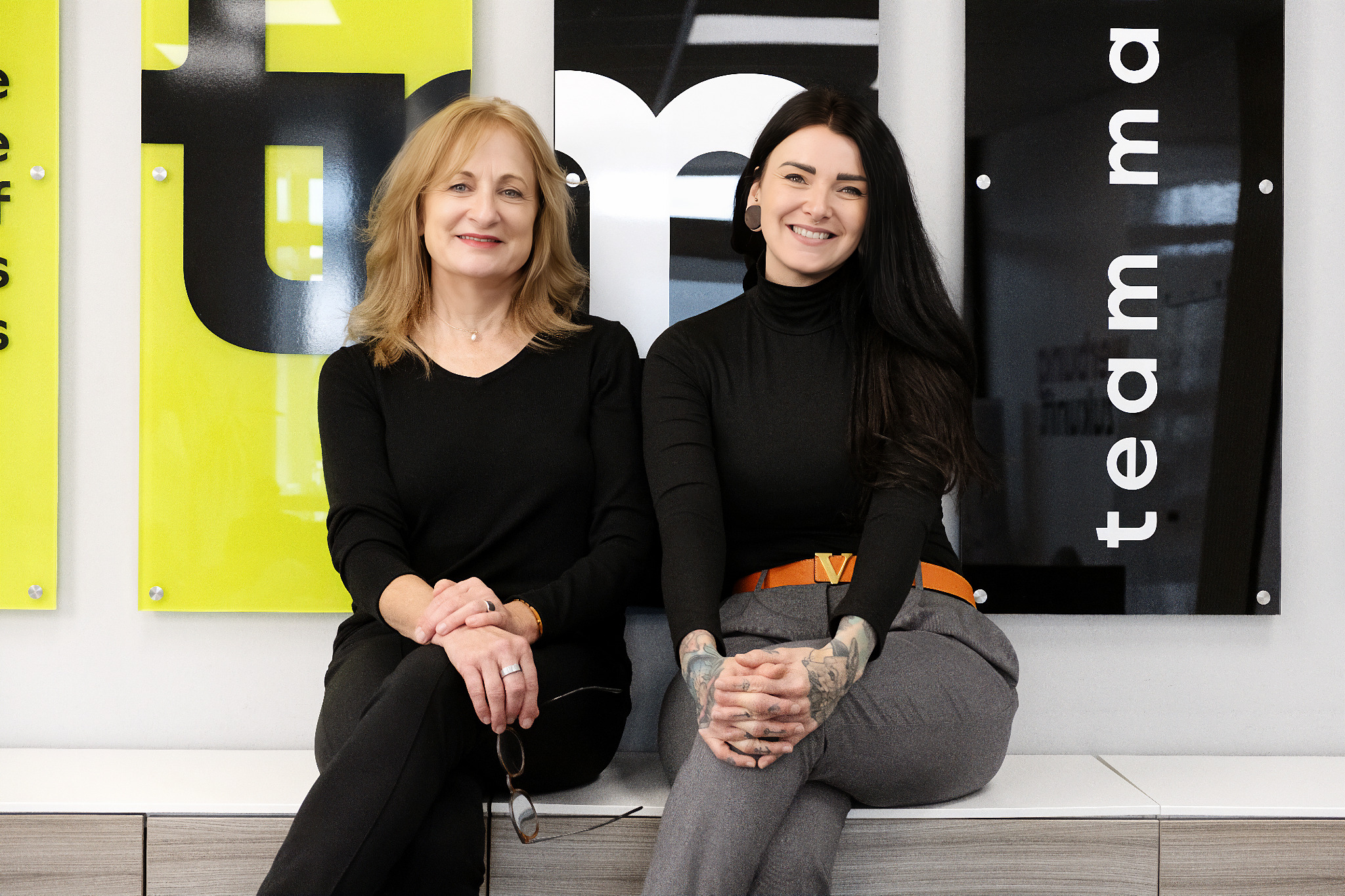 Anita und Chrissy vom Bauer Verlag