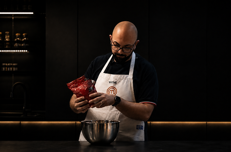 Wayne Cutajar in the kitchen