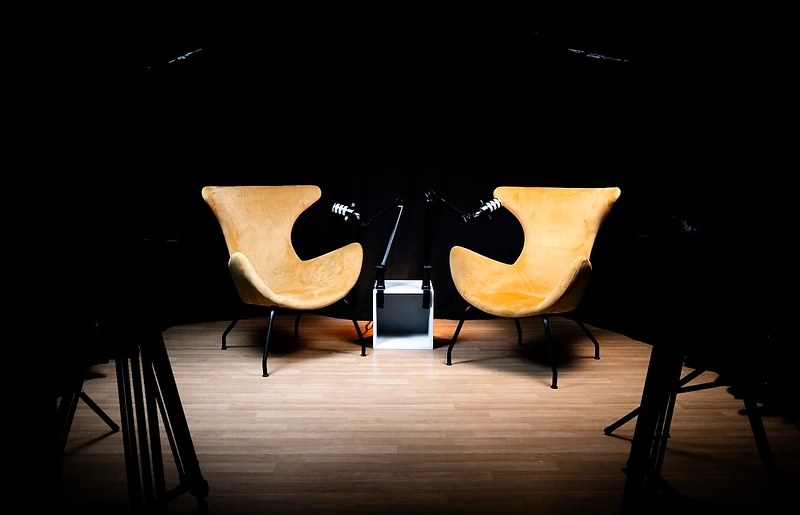 Estúdio de gravação de podcasts e videocasts da PixelStudio em Lisboa
