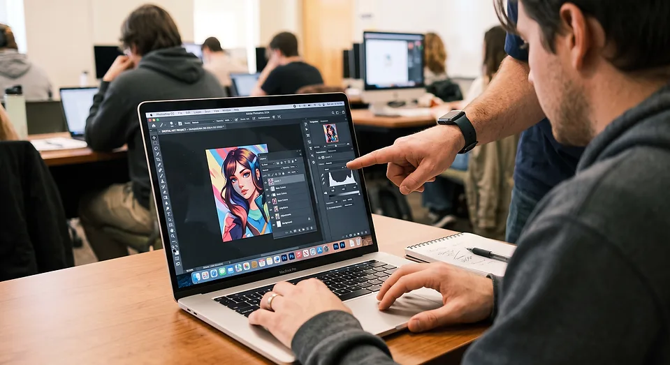 Praktické školení digitální grafiky a ilustrace na počítači
