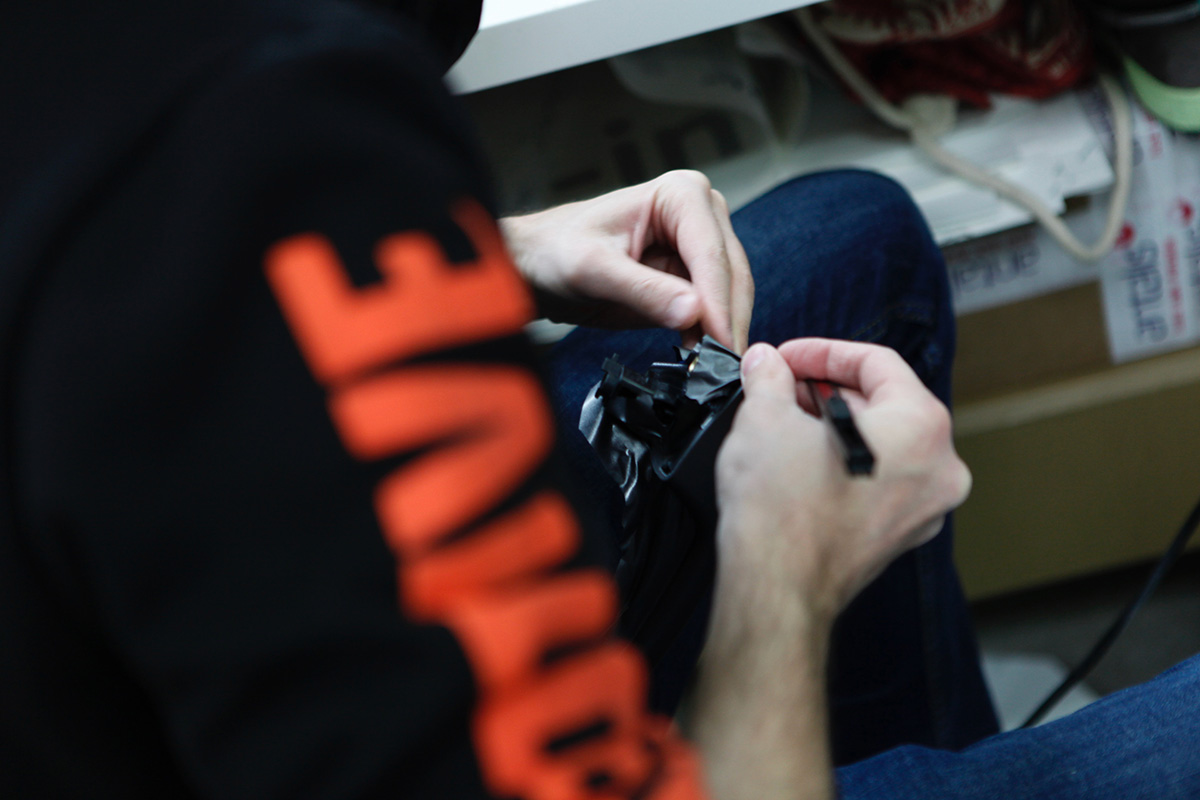 Drei VW ID. Buzz im Atelier