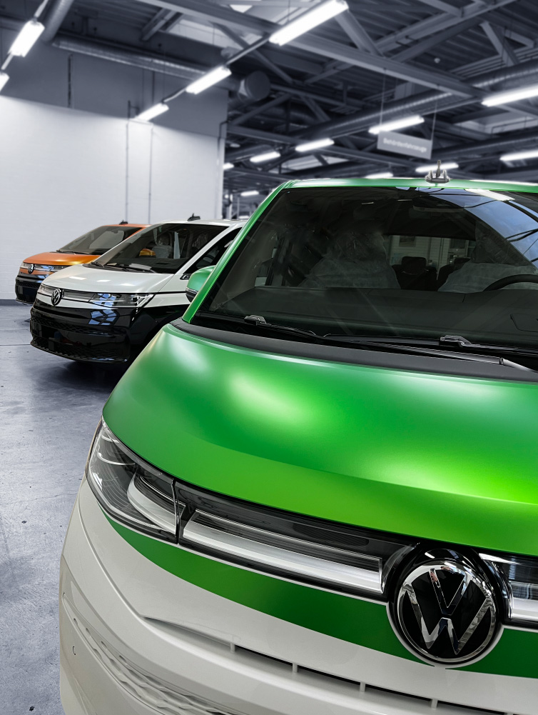 VW ID. Buzz — Beach Designfolierung Front