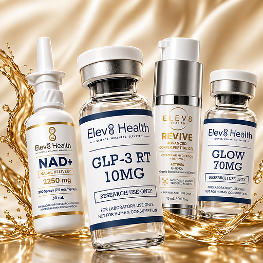 Elev8 Health research product lineup