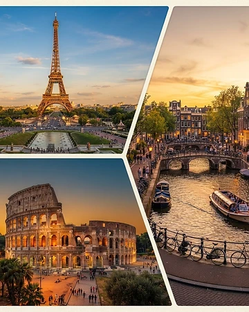Icons of Europe — Paris, Rome & Amsterdam