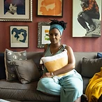Kenya Jackson-Saulters at home
