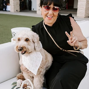 Kelsey with her dog — the Lightworker with a Leash