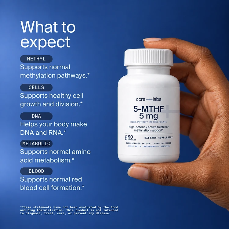 5-MTHF 5 mg — What to expect