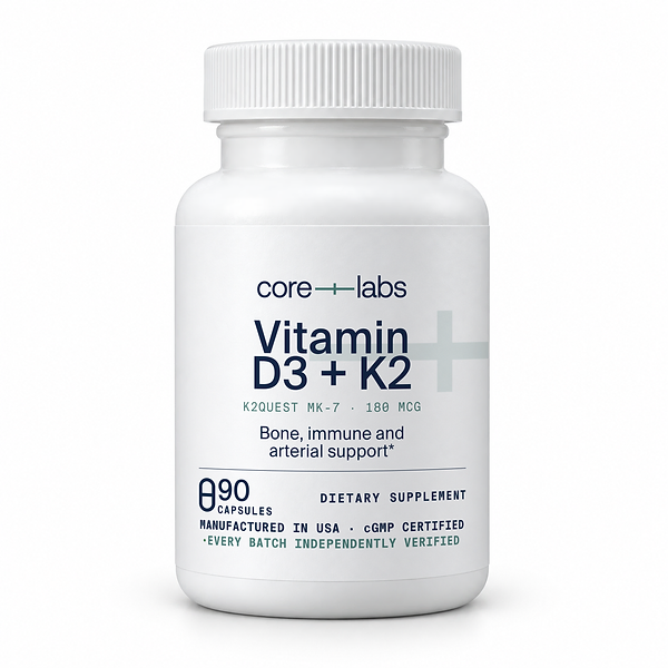 Vitamin D3 + K2 — Bottle front