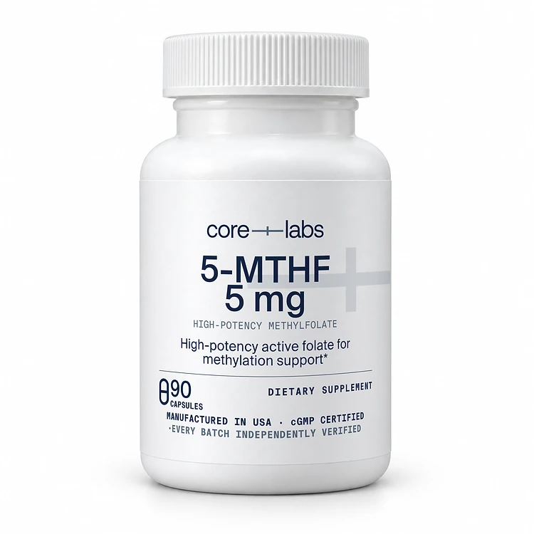 5-MTHF 5 mg — Bottle front