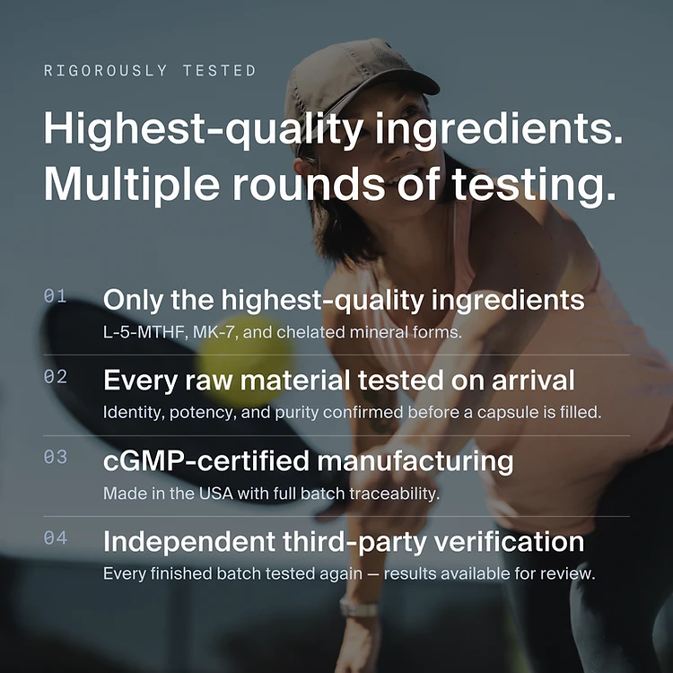 Women's Multivitamin 50+ — Highest quality ingredients and rigorous testing