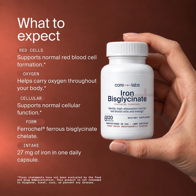 Iron Bisglycinate 27 mg — What to expect