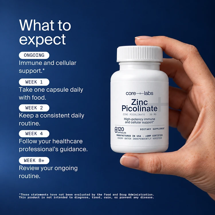 Zinc Picolinate 30 mg — What to expect