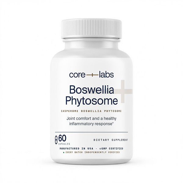 CoreLabs Boswellia Phytosome 500 mg bottle front, Casperome, 60 capsules