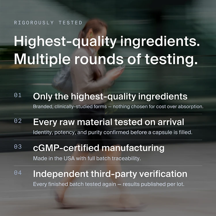 Iron Bisglycinate 27 mg — Quality and testing
