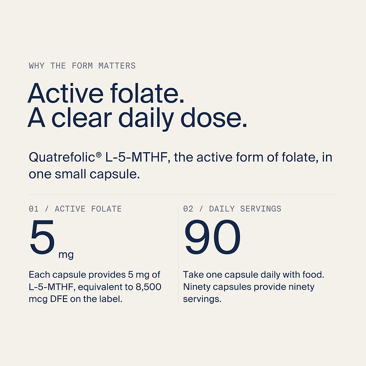 5-MTHF 5 mg — Why the form matters