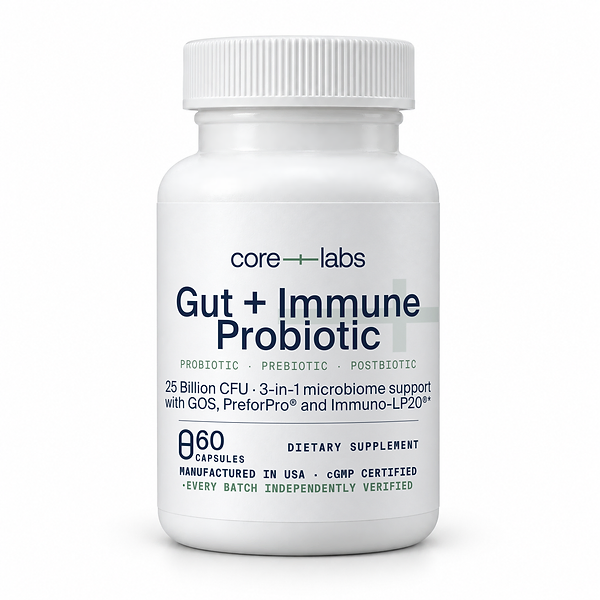 Gut + Immune Probiotic — Bottle front