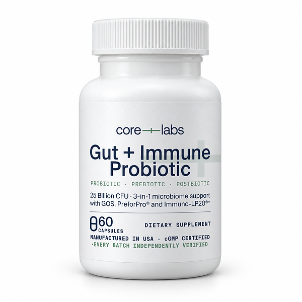 Gut + Immune Probiotic — Bottle front