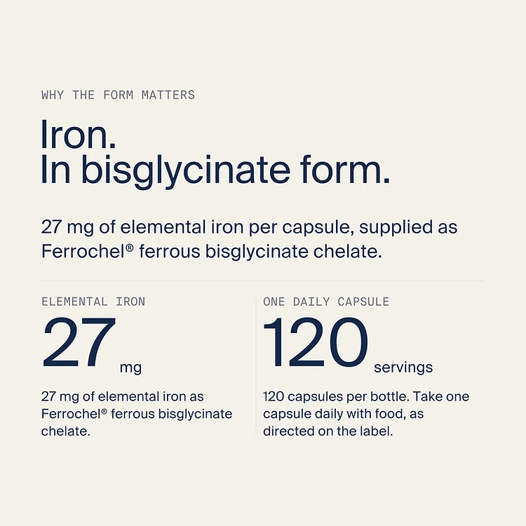 Iron Bisglycinate 27 mg — Ingredient forms