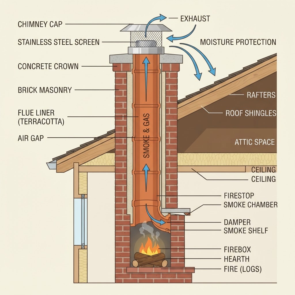 Why Your Chimney Flue Liner Integrity Matters for Tacoma Homes