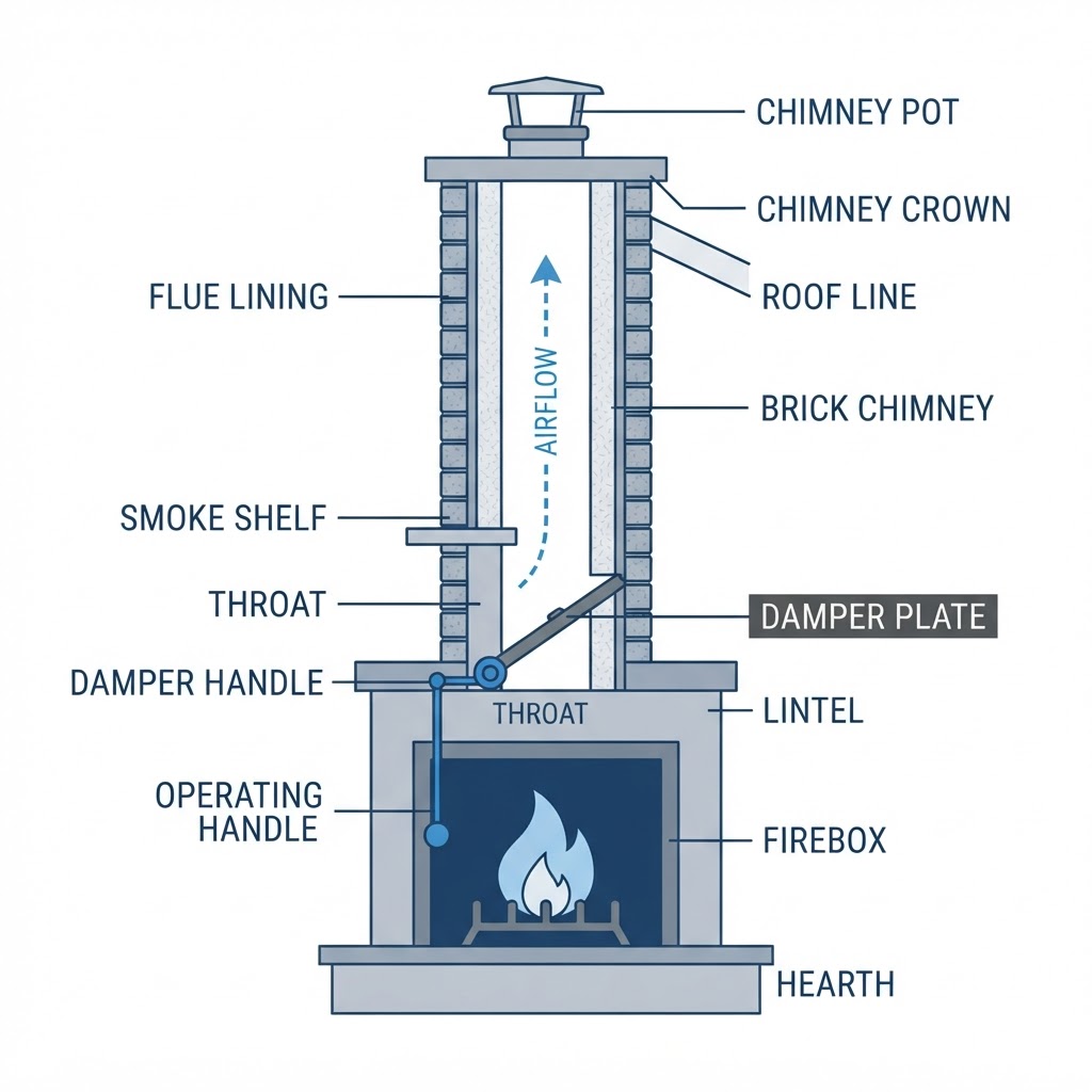 Troubleshooting and Replacing Fireplace Dampers in Tacoma Homes