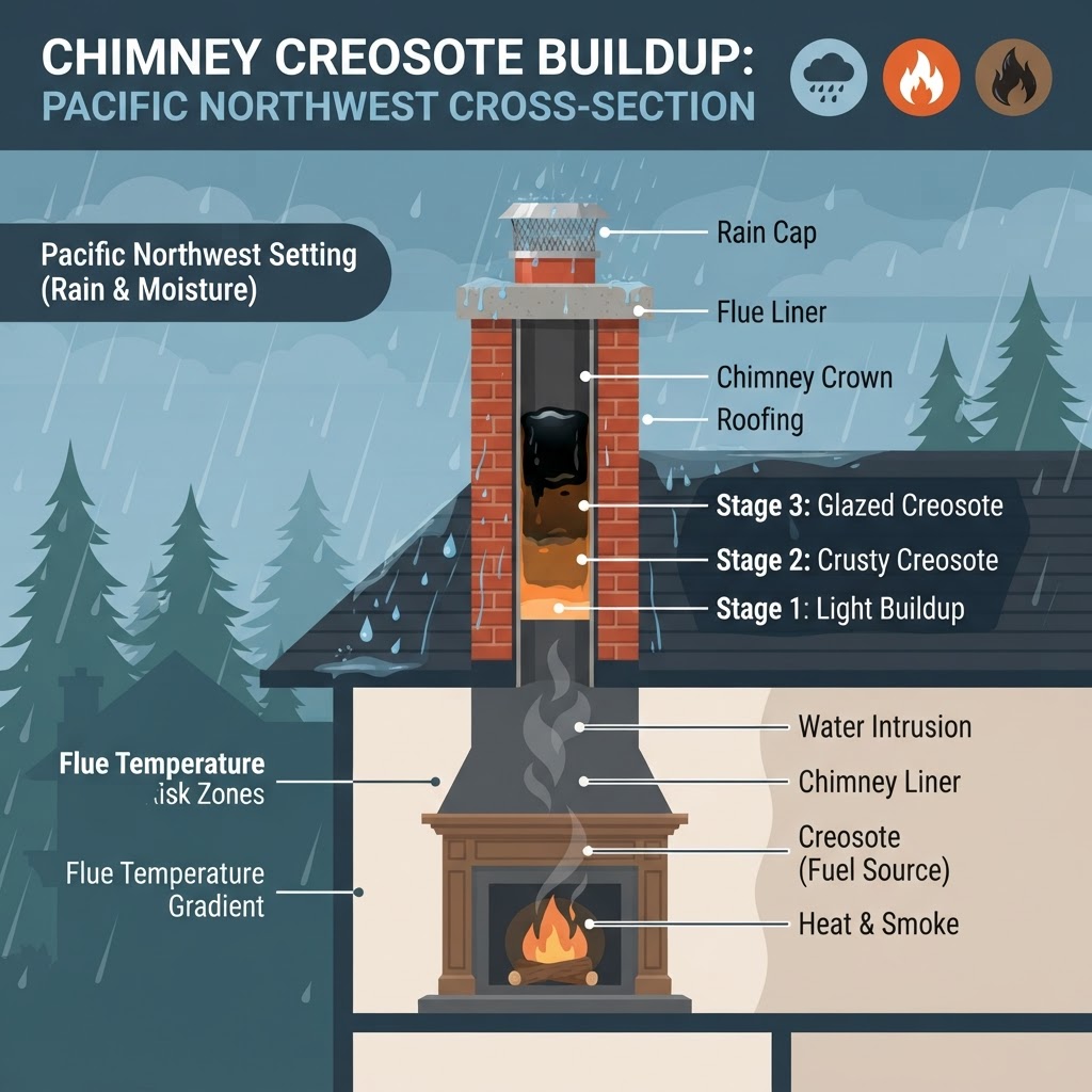 Why Annual Chimney Cleaning is Critical for Tacoma Homes During the Rainy Season