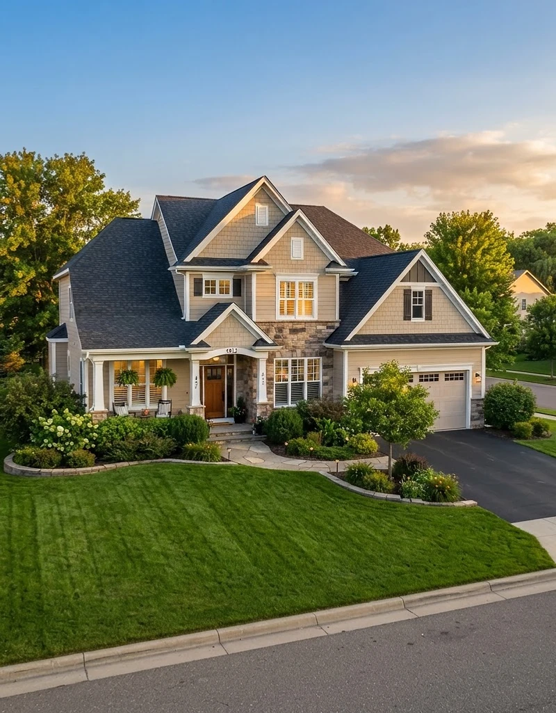 Beautiful home with restored roof