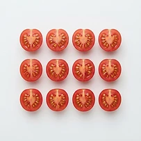cherry tomatoes, halved