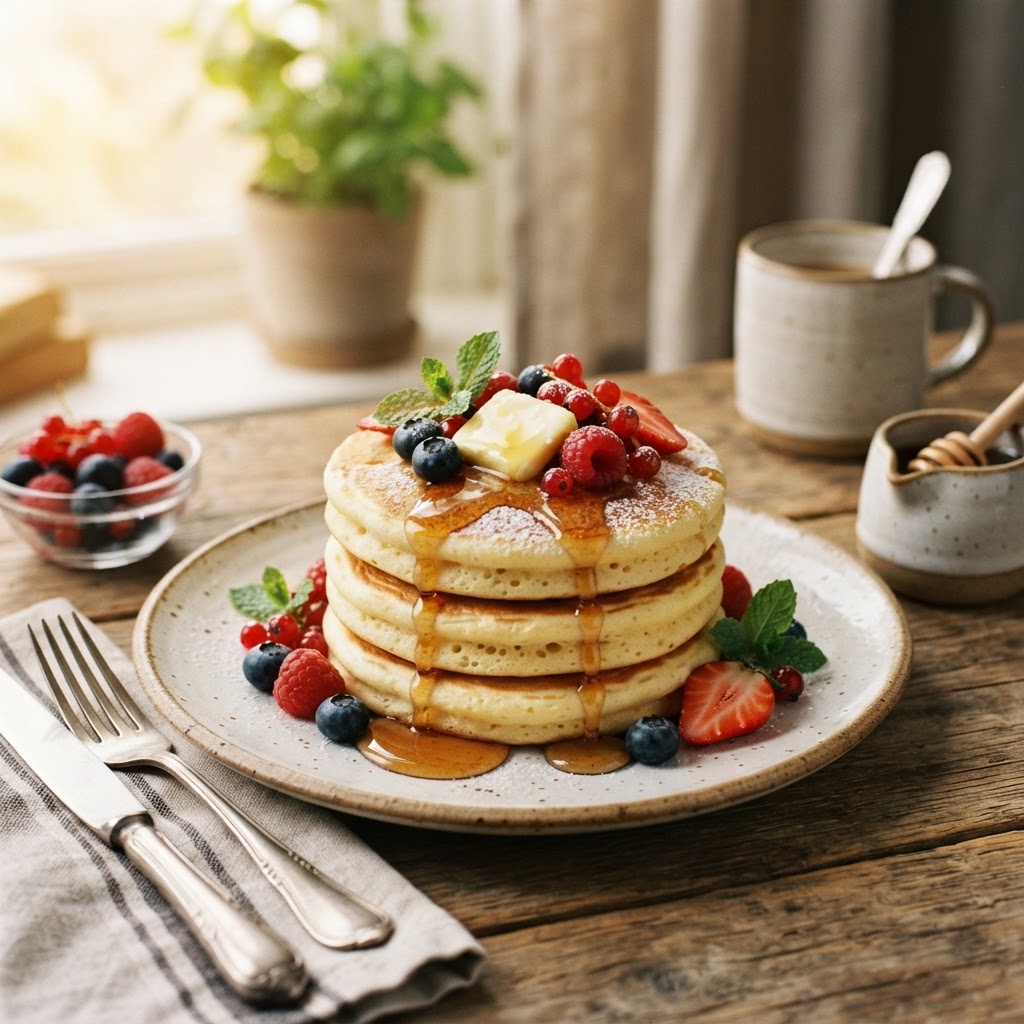 Classic Fluffy American Pancakes
