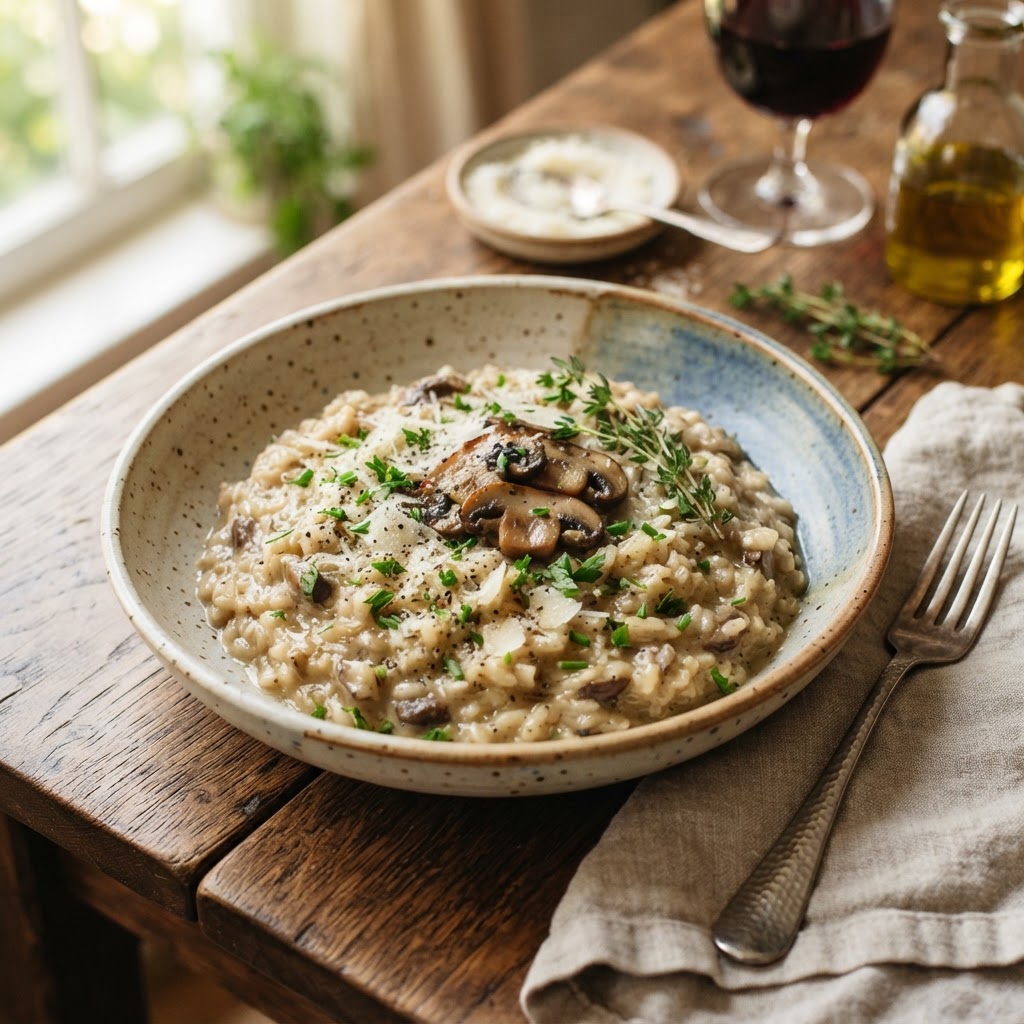 Creamy Mushroom Risotto
