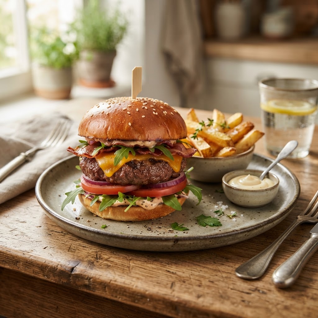 Classic American Beef Burger
