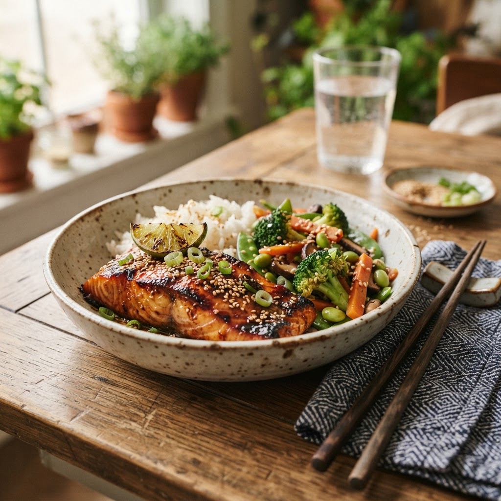 Easy Pan-Seared Salmon Teriyaki