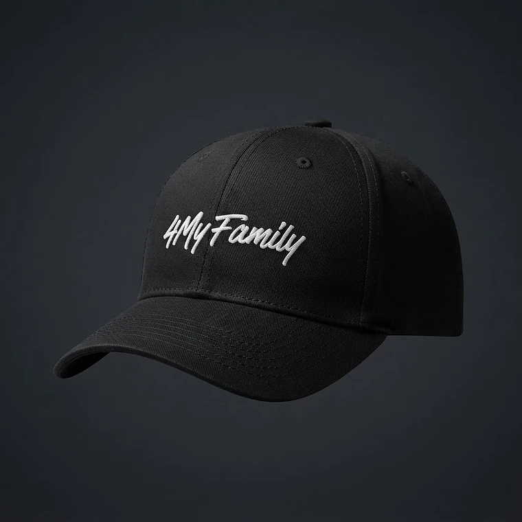 4MyFamily Logo Cap in Black