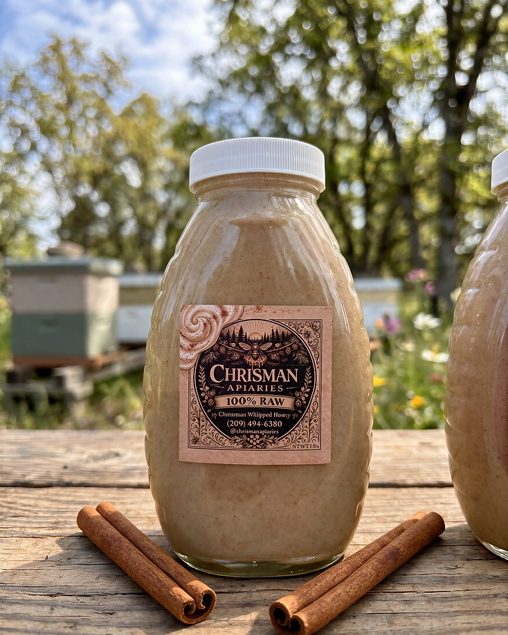 Organic Cinnamon Whipped Honey