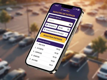 App ParkSmart Pro en celular