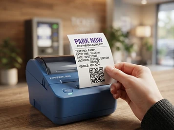 Impresión de tickets ParkSmart Pro