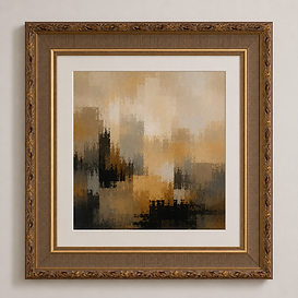 Foliate & Corduroy Bronze — Framed