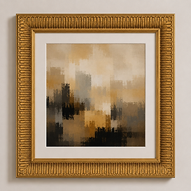 Reeded Antique Gold — Framed