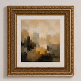 Laurel-Leaf Gilt — Framed