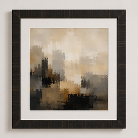 Reeded Ebony — Framed