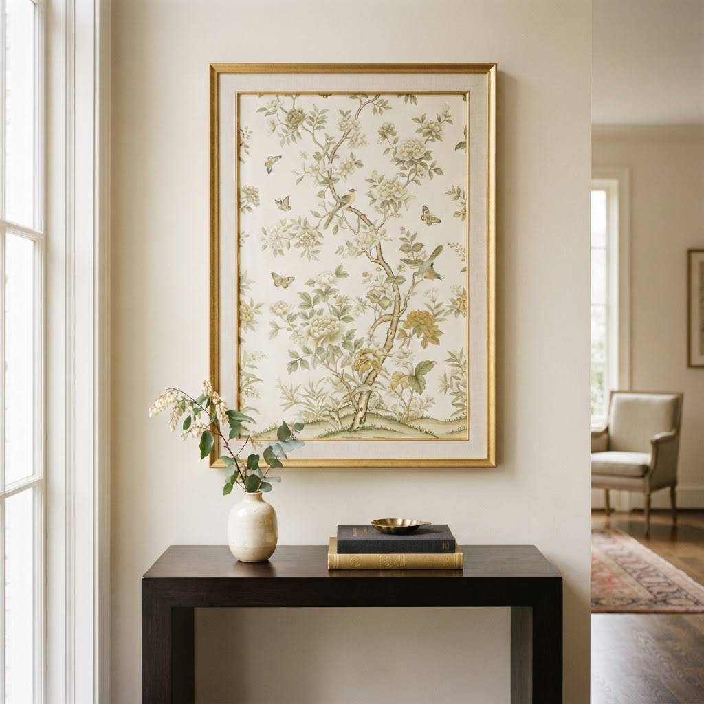 Framing Schumacher Panels: A Timeless Way to Elevate Your Interior