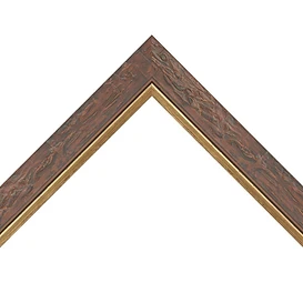 Carved Bark with Gold Bevel — Profile corner